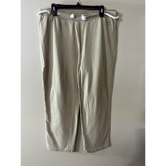 Oleg Cassini Sport Tan Lounge Sweatpants Relax Wide Leg Comfort Men XL - Picture 1 of 14